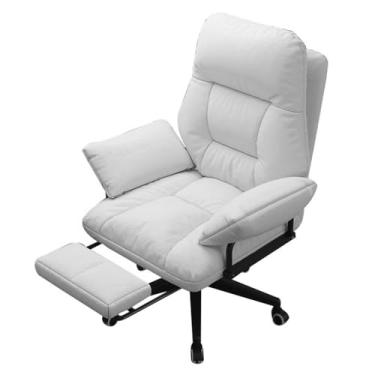 Imagem de Cadeira de jogos, sofá preguiçoso, cadeira reclinável ergonômica para escritório em casa, quarto, estudo, sala de estar - encosto reclinável assento de mesa