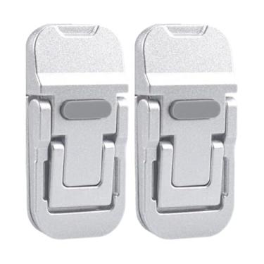 Imagem de Suporte de mesa para laptop, de liga de zinco, portátil, dobrável | Suporte pequeno para laptop, mesa, escritório, casa, quarto, sala de estar, escola, faculdade, dormitório, viagem, viagem de