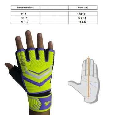 Imagem de Luva Futsal Society - Par de luva meio dedo para Goleiro de Futsal, Society-Unissex