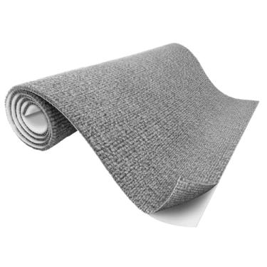 Imagem de Arranhador Adesivo para Gatos 46cm x 2M Protetor de Sofá Anti-Desgaste Fixação Firme Sem Resíduos - Protetor de Móveis para Felinos (Cinza Claro,1 Unidade)