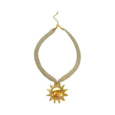 Imagem de Colar Feminino Com Pingente De Concha Em Formato De Coração Banhado a 