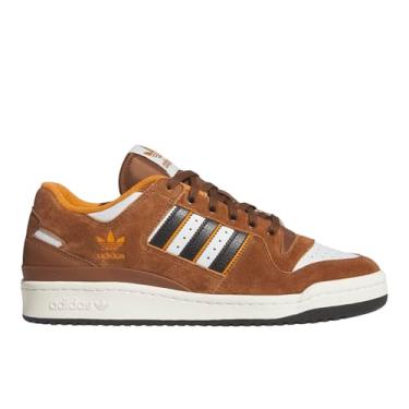Imagem de adidas Tênis masculino Crywht/Cblack/Rusora Forum 84 Low ADV Crystal WhiteCore Preto/Laranja Rústico 42 EUA, Multi, 10.5 Wide