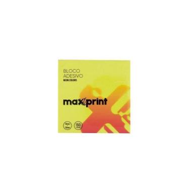 Imagem de Bloco Adesivo Post-it Amarelo Neon Maxprint