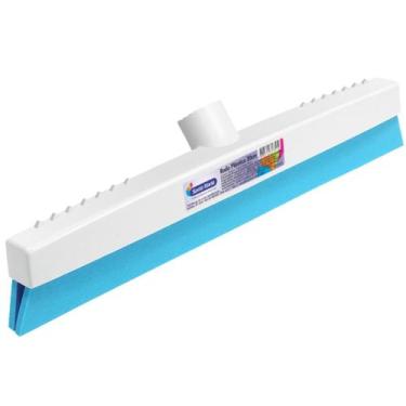 Imagem de Rodo Multiuso Plástico 30cm Branco e Azul Sem Cabo - Santa Maria