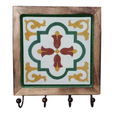 Imagem de Cabideiro Madeira Porta Chaves - Estilo Rústico, E1