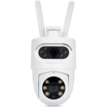 Imagem de Câmera Segurança Externa WiFi Dual Dome Alexa/Google EKaza