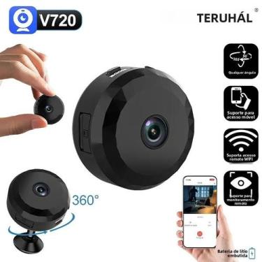 Imagem de Câmera Mini WiFi Sem Fio Para Vigilância Em Casa, Gravador De Vídeo CC