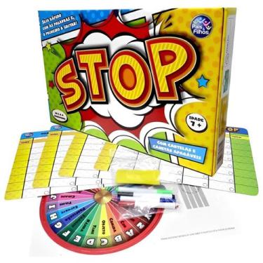 Imagem de Jogo Stop Criança Familia Educativo Diverção Brinquedo - Pais E Filhos