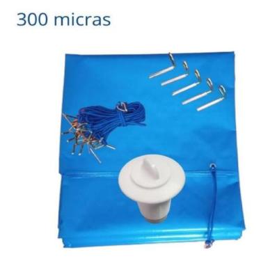 Imagem de Capa Piscina 5x3,5 Térmica+limpeza+proteção Uv+kit - Não definido