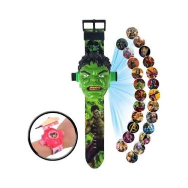 Imagem de Relógio De Projeção Infantil Disney Com Elsa Do Frozen E Homem-Aranha 