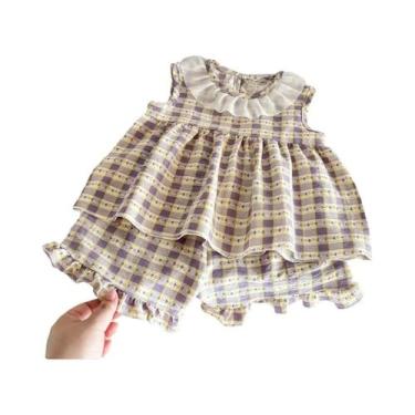 Imagem de Conjunto De Duas Peças Com Vestido De Princesa Sem Mangas E Calça Com 