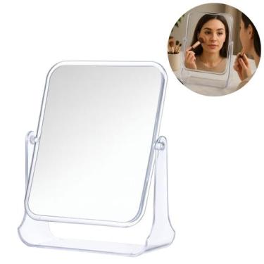 Imagem de Espelho Giratório de Mesa Dupla Face Para Maquiagem - Fx