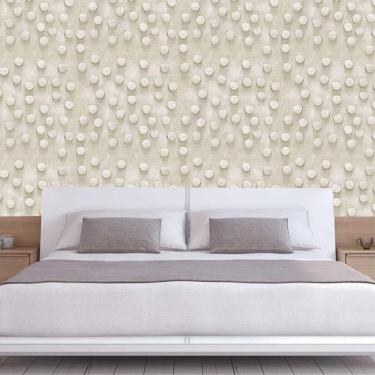 Imagem de Papel De Parede Círculos Geométrico 3D Autocolante Lavável