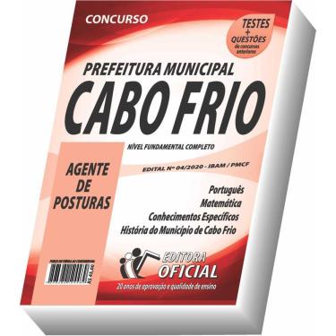 Imagem de Apostila Prefeitura De Cabo Frio - Agente De Posturas