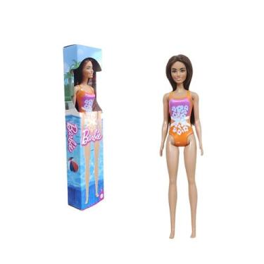 Imagem de Dwj99 barbie praia maiô laranja hxx50 (43709) - MATTEL