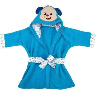 Imagem de Roupao de Banho Infantil FISHER-PRICE Bichinhos 100% Algodao, Cachorri