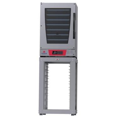 Imagem de Kit Forno Turbo Elétrico Progás Prp-008 Plus Vermelho 220V + Mesa Mes-008 Inox