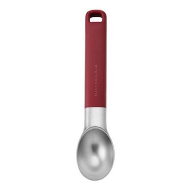 Imagem de Colher Concha Sorvete Açaí KitchenAid Vermelha Zinco Utensílio Cozinha