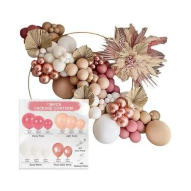 Imagem de Kit De Arco De Balões Em Marrom Café Para Decorações De Casamento, Ani