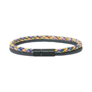 Imagem de Pulseira Masculina Boêmia De 5 Cores Com Cordão De Quilha De Grau a E 