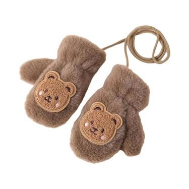 Imagem de Luvas De Inverno Quentes Para Bebês Meninos E Meninas Com Desenho De U