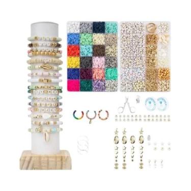 Imagem de Kit DIY Para Fazer Pulseiras De Contas De Argila: Conjunto De Argila P