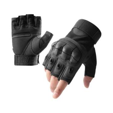 Imagem de Luvas Táticas Unissex De Dedo Curto Em Soft Shell Para Ciclismo, Trein