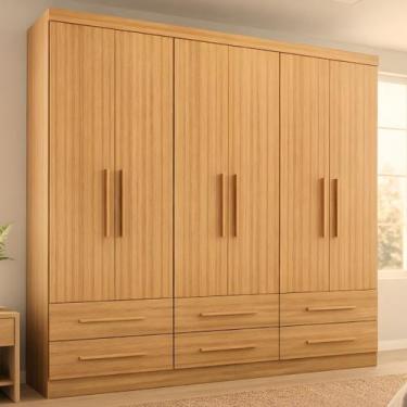 Imagem de Guarda-roupa Casal 6 Portas 6 Gavetas Majestic - Batrol Móveis