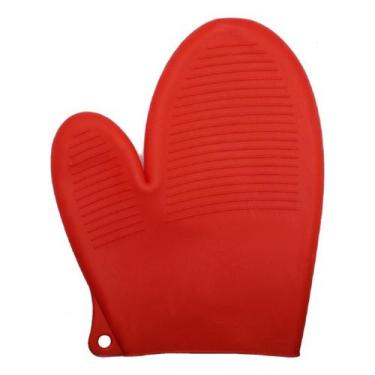 Imagem de Luva Térmica de Silicone Resistente  Alta Temperatura Sem Forro Antide