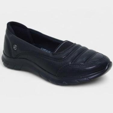 Imagem de Slip On Kolosh Nobuck Plataforma Feminino - Preto - 40-Feminino