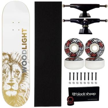 Imagem de Skate Wood Light Maple Montado 8.0 Leão Gold Pro Next 53mm-Masculino