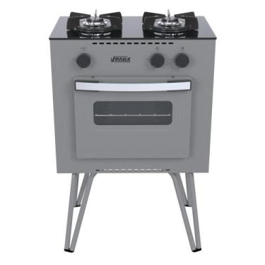 Imagem de Fogao a Gas 2 Bocas com Forno Venax Mini Cook Grafite