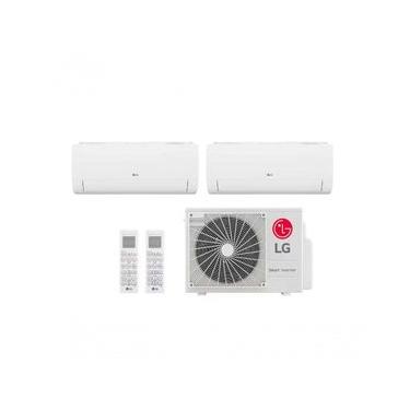 Imagem de Ar condicionado Multi Split Inverter 2 ambientes (Hiwall 2X 12.000BTUS) Quente/Frio WiFi integrado 220V
