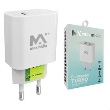 Imagem de Carregador USB C 18W Com Porta USB A 3 0 Alta Velocidade Para Celular 