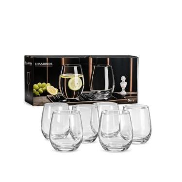 Imagem de Conjunto 6 Copos Diamonds Baixo de Vidro 650ml - COML BELATORRE