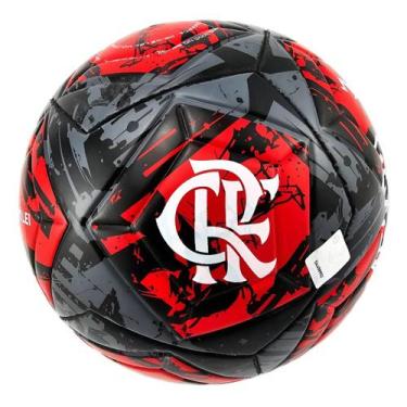 Imagem de Bola de Futevôlei Oficial do Flamengo Preto/Vermelho Dualt Cor:Preto+V