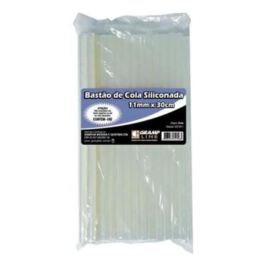 Imagem de Cola Quente Silicone em Bastão Grosso Transparente - 1kg - Ideal para 