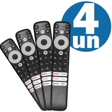 Imagem de Controle Remoto para Smart TV TCL 4K com Teclas GloboPlay Prime YouTub