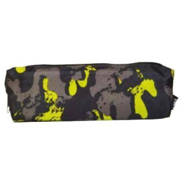 Imagem de Estojo Simples Convoy YS2188 Camuflado Cores Escolar, Verde
