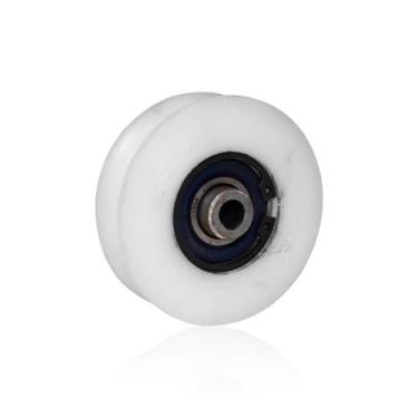 Imagem de Roldana Roda Em Nylon de 3" Polegadas Com Eixo de 58" Com Canal U Para