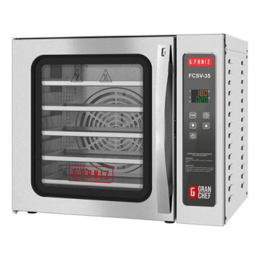 Imagem de Forno Convector Gran Chef FC35 Sem Vapor 5 Bandejas 35x35 Inox 220V G.