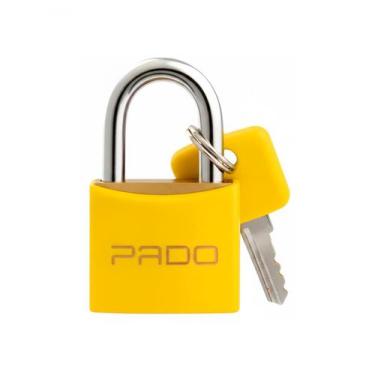 Imagem de Cadeado Pado 20mm Cores LT20 Compacto Multiuso com 2 Chaves, Amarelo