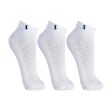 Imagem de Kit 3 meia lupo cano curto sport ref: 3225 masculino, Branco, 41/4