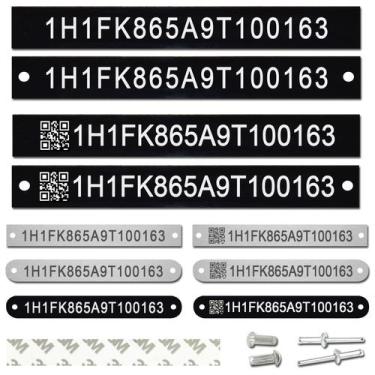 Imagem de Placa de Identificação Personalizada Gravada em Alumínio ou Aço Inoxid