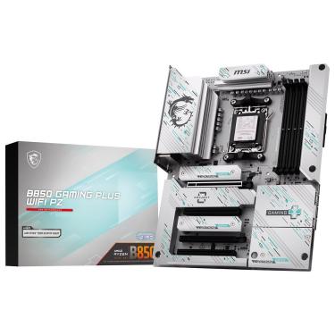 Imagem de Placa Mãe MSI B850 Gaming Plus Wi-Fi PZ com Socket AM5 e DDR5, Wi-Fi 6, Bluetooth 5.2, Pcie 5.0, 4x DIMM e M.2 Gen4 X4