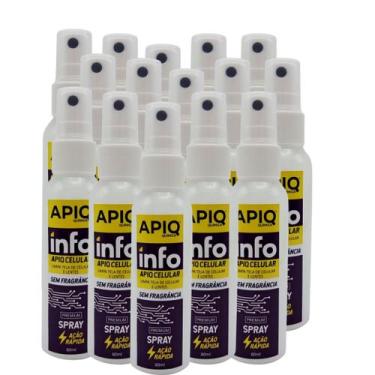Imagem de Spray Limpador de celular 60ml Com Fragrância Kit com 15 Peças ATACADO