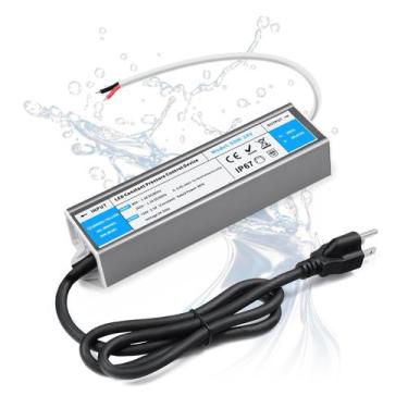 Imagem de Driver LED VOEWT 60W à prova dágua IP67 Fonte de alimentação 24V DC, 2