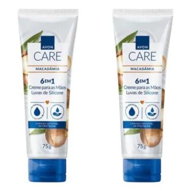 Imagem de Avon Care Kit 2x un Luva de silicone para mãos Macadâmia 75g