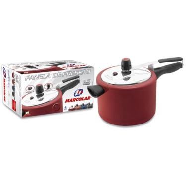 Imagem de Panela Pressão Rouge Antiaderente 4,5 Litros - Marcolar