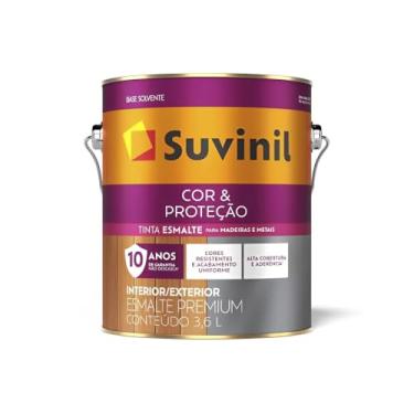 Imagem de Tinta Esmalte Sintético Cor e Proteção Brilhante para Madeira e Metal Branco 3,6 Litros - Suvinil - Tinta Esmalte Sintético Cor e Proteção Brilhante para Madeira e Metal Branco 3,6 Litros - Suvinil
